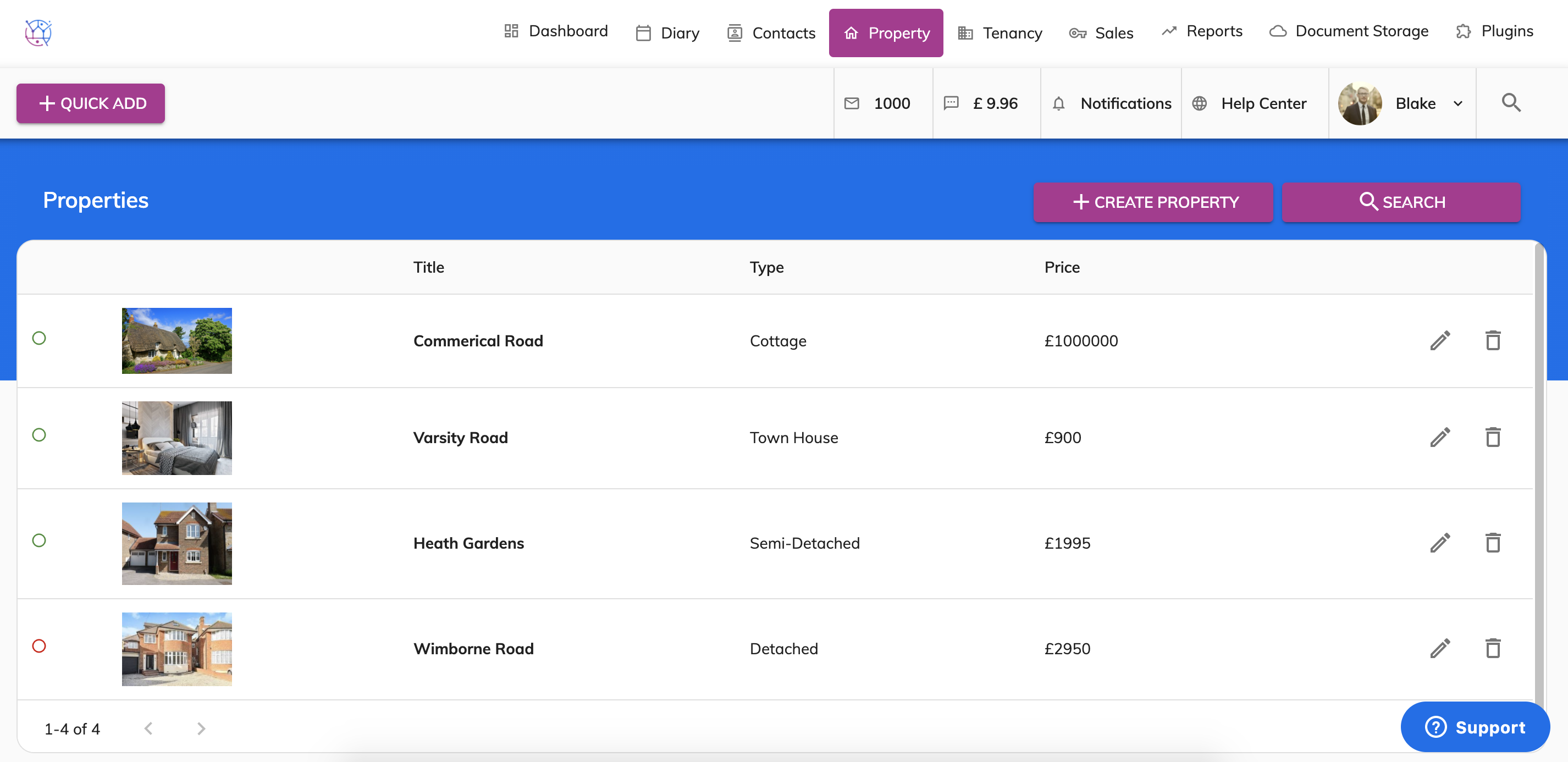 Remove my property from the realtime portals Rightmove, Zoopla, On